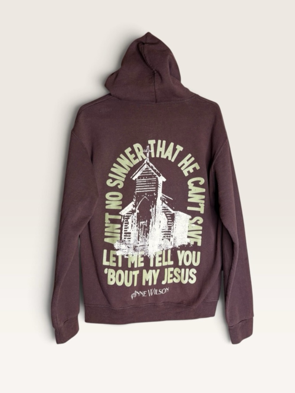 Anne Wilson My Jesus Hoodie Small Brown Christian FaithFest Jerzees